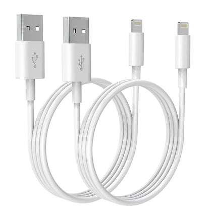 Câble de chargement pour iPhone PEAPOLET, [certifié Apple MFi] Câbles Lightning Lot de 2 câbles USB-A vers Lightning Apple Long iPhone Câble de charge rapide pour iPhone 14/13/12/11Pro/Max/XS/X/XR/8/7/6 iPad iPod (3,3 pieds) 