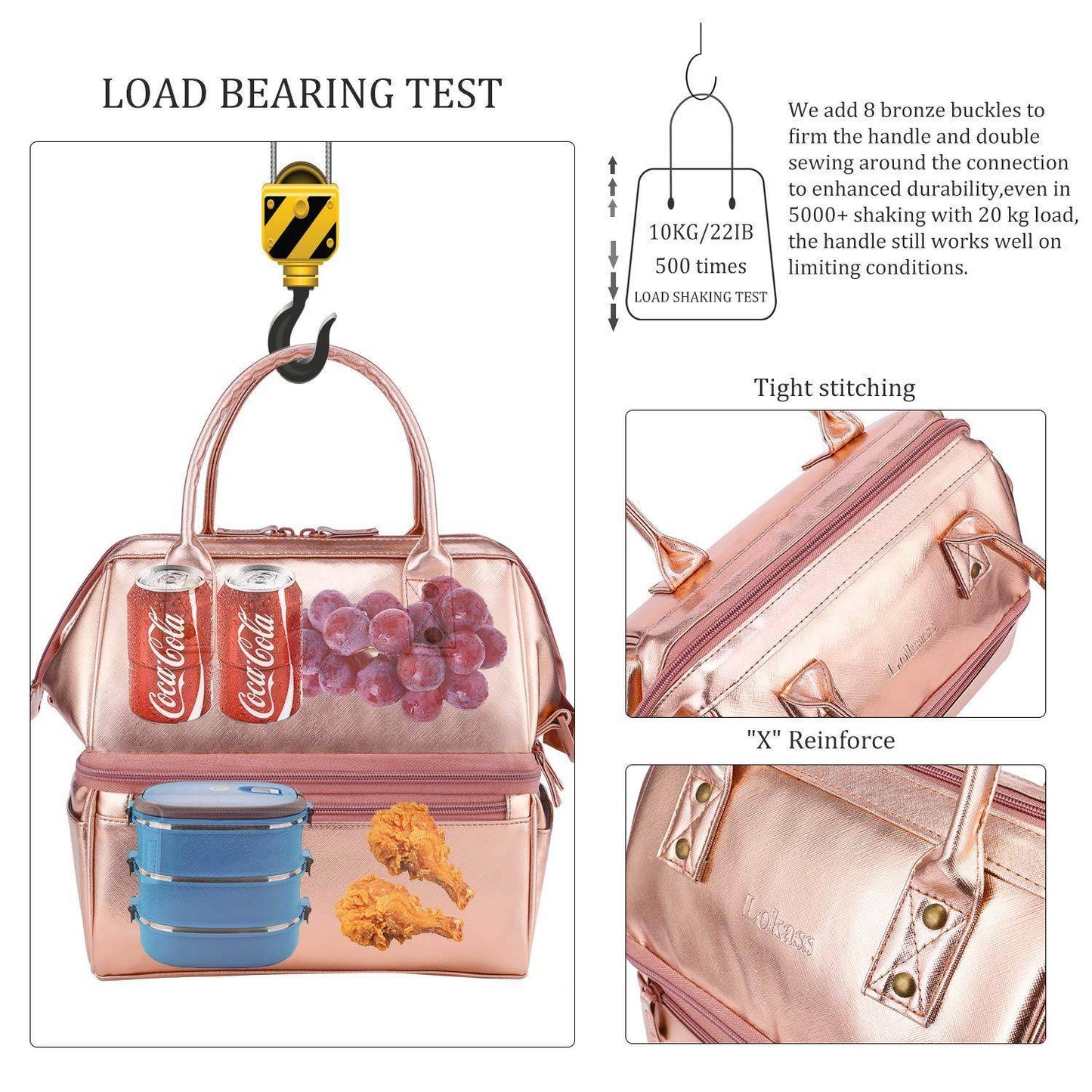 Women Fashion Commute Crossbody Nylon Waterproof Work Lunch Bag - www.Shopthatapp.com