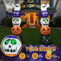 8.2 FT Cute Halloween Inflatables Pumpkin Archway Outdoor Decoration, Giant Blow Up Yard Arch Decorations With Built-in LED Lights For Holiday Party Front Yard Lawn Garden Decor - www.Shopthatapp.com