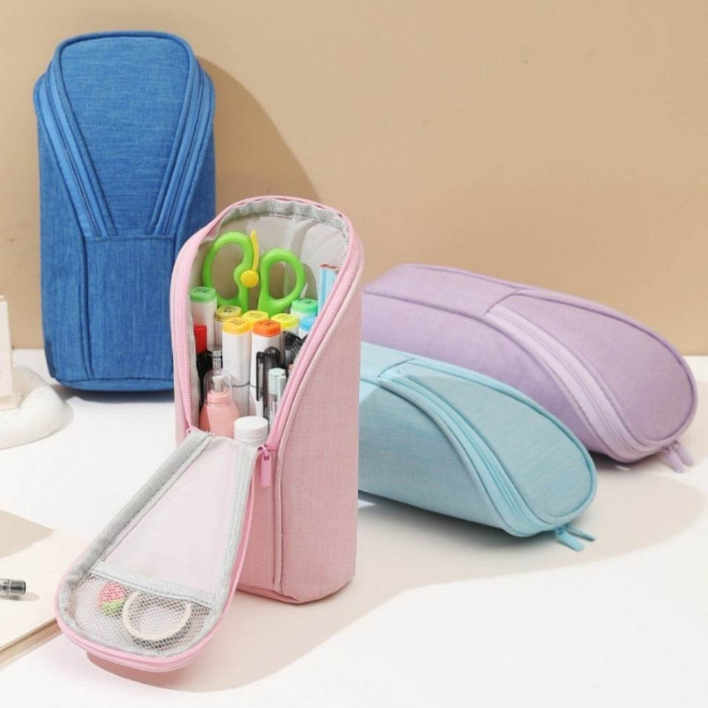 School Stationery Case Organizer Bag Pen Cute Pencil Pouch - www.Shopthatapp.com