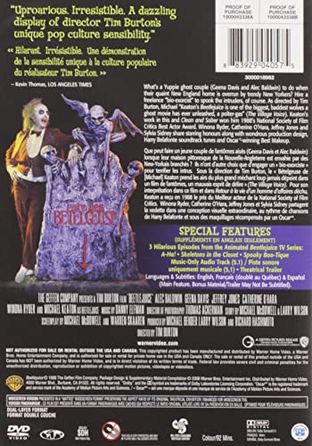 Beetlejuice (20th Anniversary Deluxe Edition) - DVD (Used) - www.Shopthatapp.com