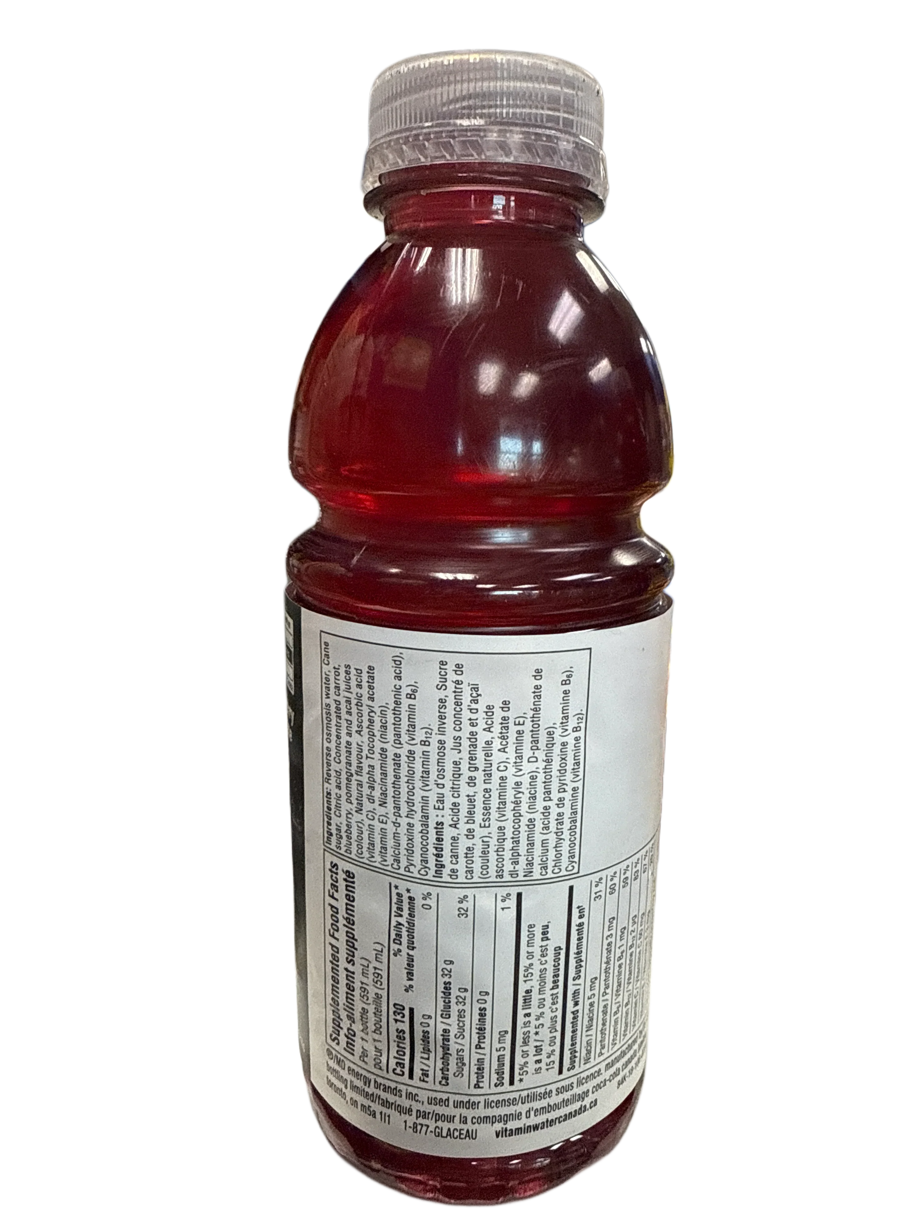 Vitamin Water Acai Blueberry Pomegranate Flavour 591ML *MAY BE DENTED* - Canadian Edition - www.Shopthatapp.com