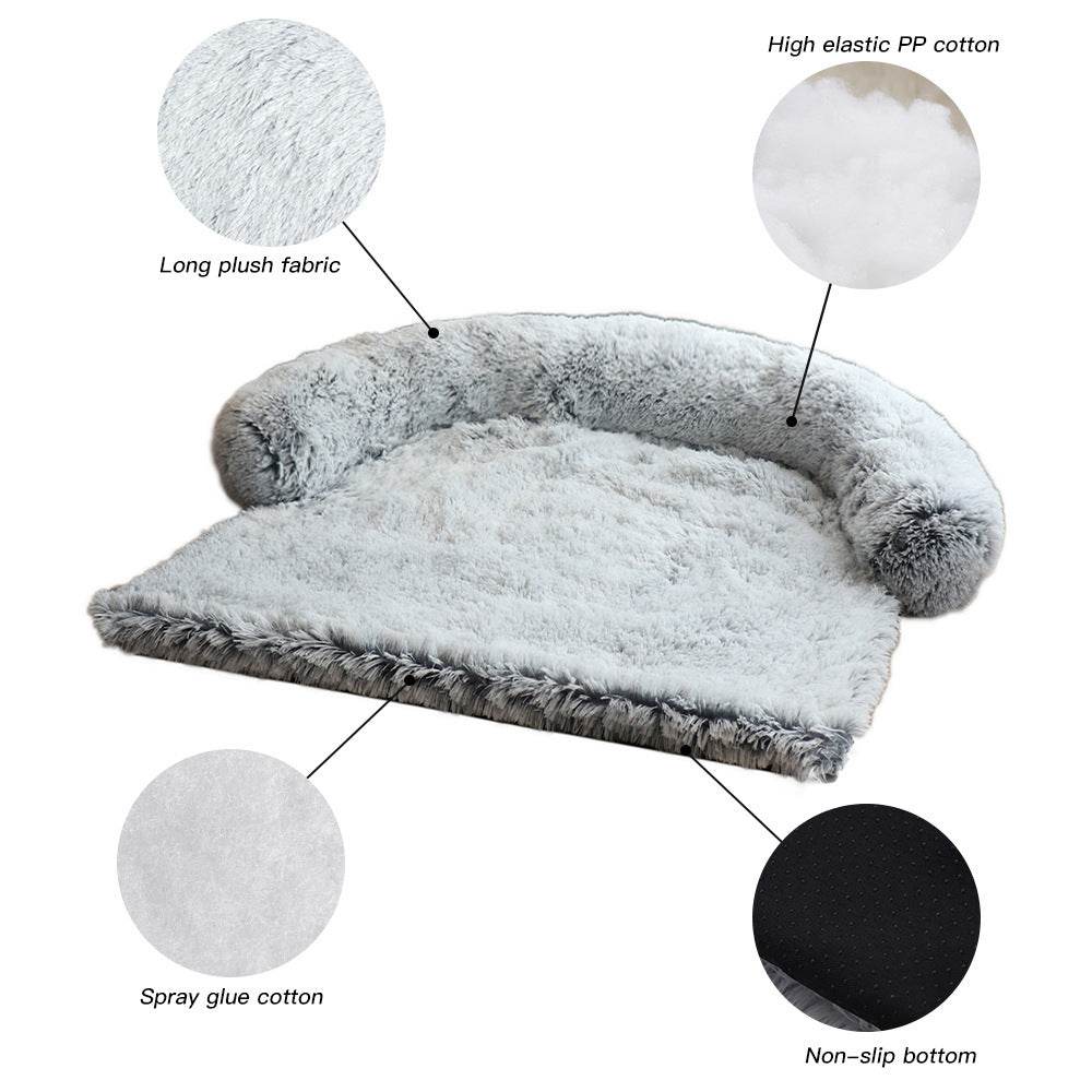 Removable Pet bed Mat Sofa Dog Bed Plush Pet Bed - www.Shopthatapp.com