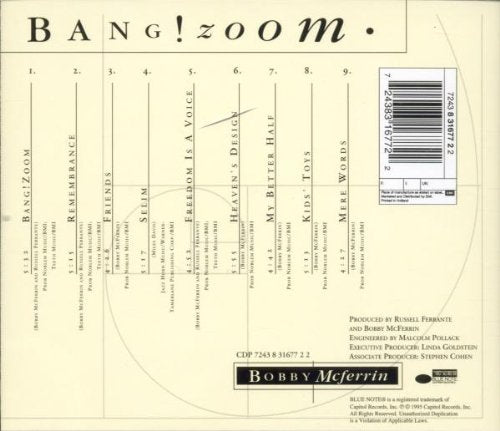Bobby Mcferrin / Bang Zoom - CD (Used) - www.Shopthatapp.com