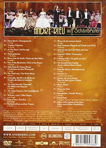 Andre Rieu: At Schoenbrunn/Vienna (PAL format) - www.Shopthatapp.com
