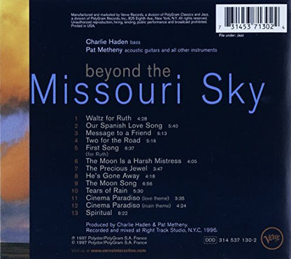 Charlie Haden & Pat Metheny / Beyond The Missouri Sky (Short Stories) - CD (Used) - www.Shopthatapp.com