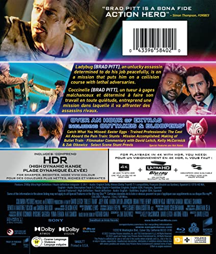 Bullet Train [Blu-ray] (Bilingual) - www.Shopthatapp.com