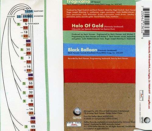 Beck / Tropicalia + Halo of Gold + Black Balloon - CD (Used) - www.Shopthatapp.com