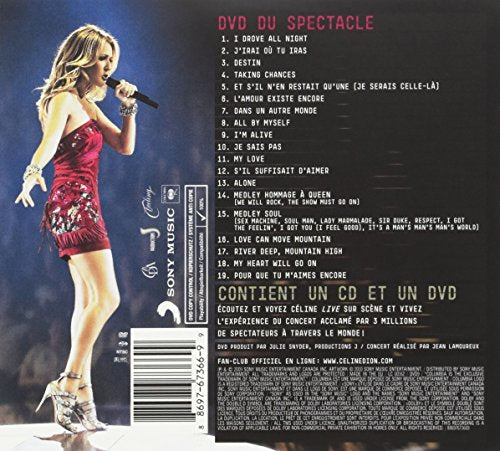 Céline Dion / La Tournee Mondiale Taking Chances Le Spectacle - DVD/CD (Used) - www.Shopthatapp.com