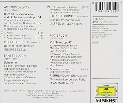 Cello Concerto (+ Bruch: Kol Nidrei, Bloch: Schelomo) - www.Shopthatapp.com