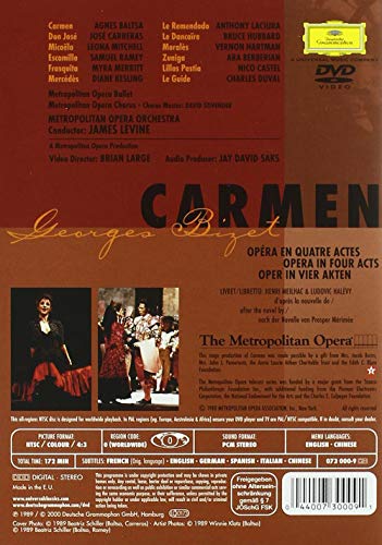 Bizet - Carmen / Levine, Baltsa, Carreras, Metropolitan Opera - www.Shopthatapp.com