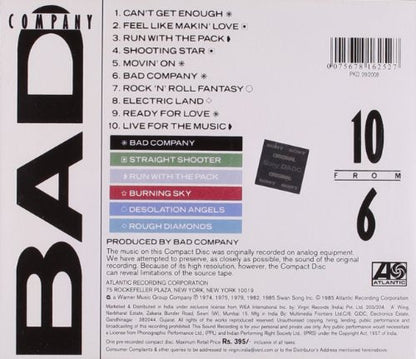 Bad Company / 10 from 6 - CD (Used) - www.Shopthatapp.com