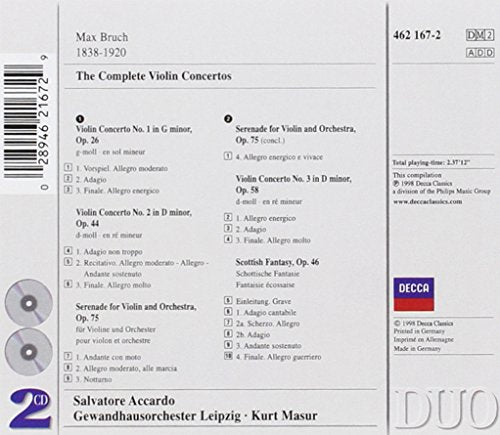Bruch: Complete Violin Concertos / Scottish Fantasy - www.Shopthatapp.com