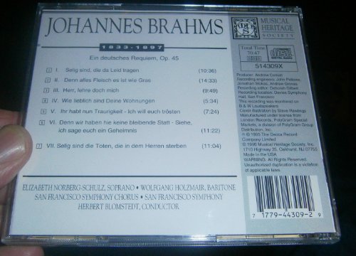 Brahms: Ein Deutsches Requiem, Op. 45 - www.Shopthatapp.com