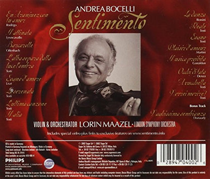 Andrea Bocelli / Sentimento - CD (Used)