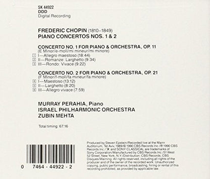 Chopin: Piano Cto Nos 1 & 2