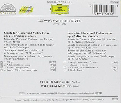 Beethoven: Violin Sonatas (Spring & Kreutzer ) - www.Shopthatapp.com