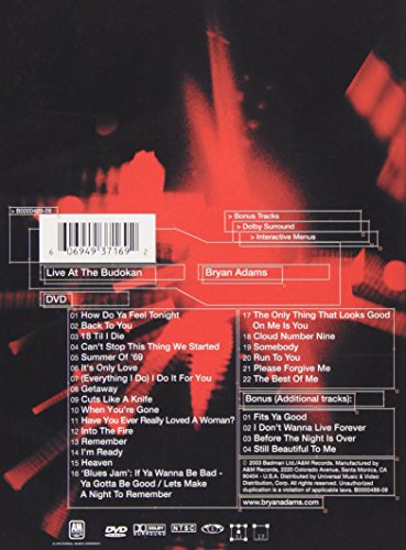 Bryan Adams / Live at Budokan - DVD (Used) - www.Shopthatapp.com