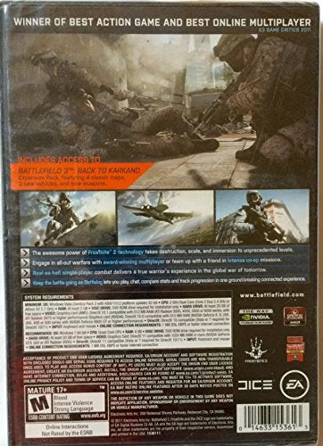 Battlefield 3 (Limited Edition) - PC (Used) - www.Shopthatapp.com