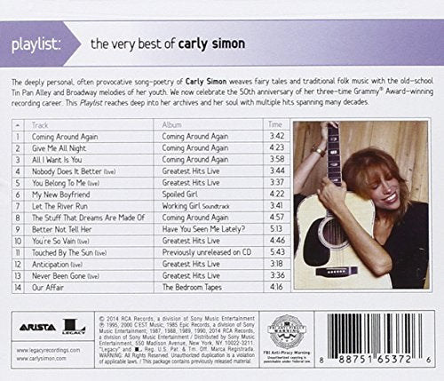 Carly Simon / Playlist: The Very Best Of Carly Simon - CD (Used) - www.Shopthatapp.com
