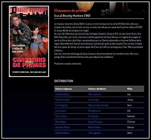Bounty Hunters - Chasseurs de Primes (1996) / Bounty Hunters 2 - Chasseurs de Primes 2 (1997) 2 Films (English/French) Doublé au Québec (Cover Bilingue) - www.Shopthatapp.com