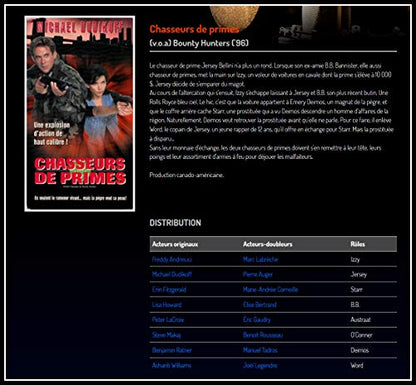 Bounty Hunters - Chasseurs de Primes (1996) / Bounty Hunters 2 - Chasseurs de Primes 2 (1997) 2 Films (English/French) Doublé au Québec (Cover Bilingue) - www.Shopthatapp.com