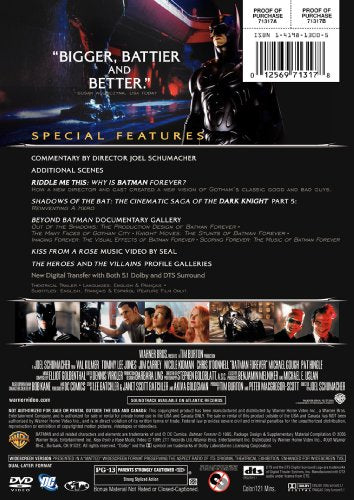 Batman Forever (Two-Disc Special Edition) (Widescreen) - DVD (Used) - www.Shopthatapp.com