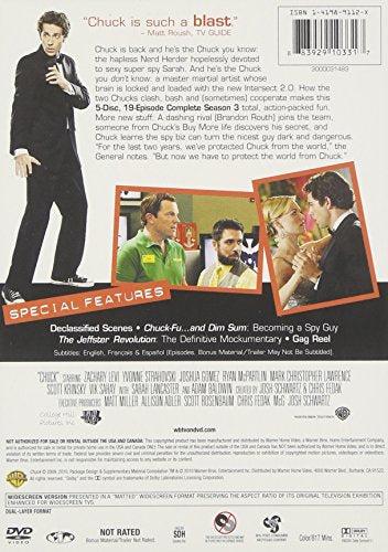 Chuck: The Complete Third Season - DVD (Used)