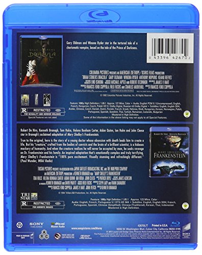 Bram Stokers Dracula / Mary Shelleys Frankenstein [Blu-ray] [Import] - www.Shopthatapp.com