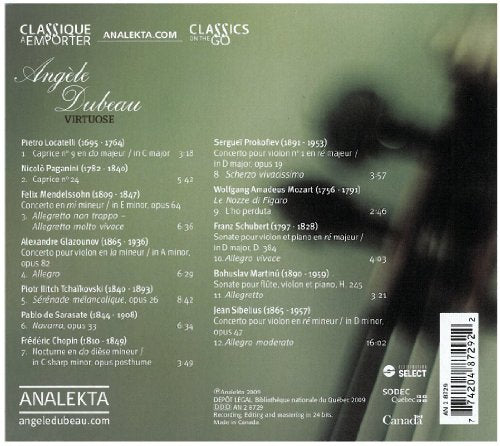 Angèle Dubeau / Virtuose - CD (Used)