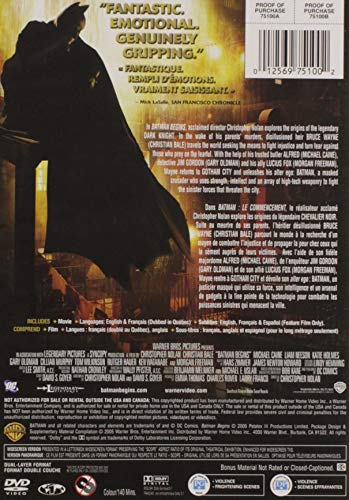 Batman Begins (Widescreen) - DVD - www.Shopthatapp.com