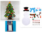 DIY Felt Christmas Tree New Year Toddler Kids Handmade Gift Toys Door Wall Hanging Ornaments Holiday Party Home Decor Set - www.Shopthatapp.com