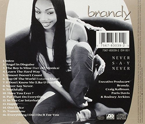 Brandy / Never Say Never - CD (Used) - www.Shopthatapp.com