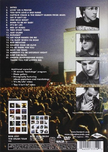 Bon Jovi: The Crush Tour - DVD (Used) - www.Shopthatapp.com