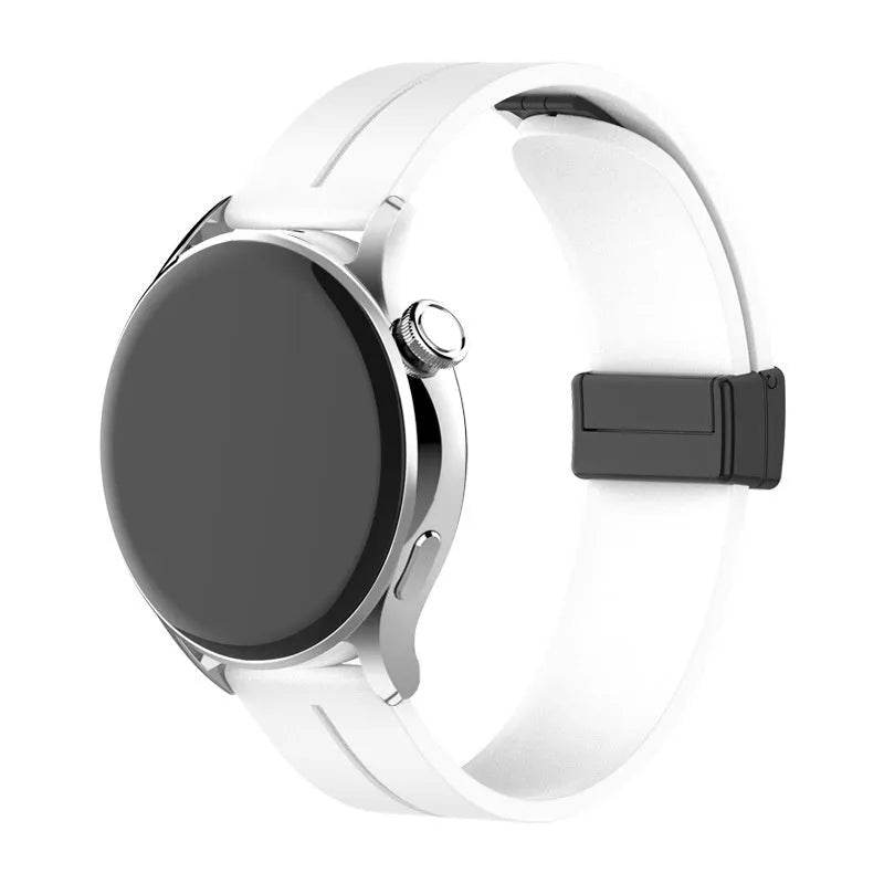 Applicable Watt4 Strap Silicone Magnetic Folding Buckle Watch Band - www.Shopthatapp.com