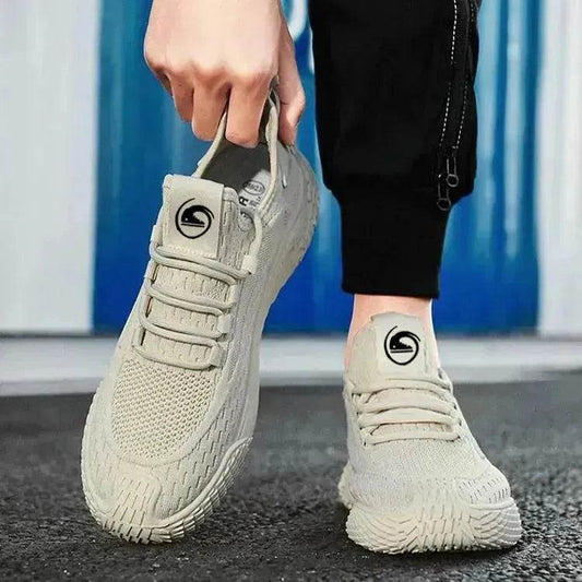 Breathable Flying Mesh Sports Shoes Casual Lightweight Lace-up Sneakers For Men - www.Shopthatapp.com