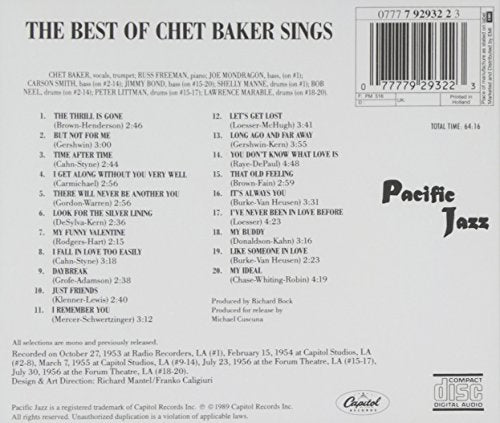 Chet Baker / The Best of Chet Baker Sings - CD (Used) - www.Shopthatapp.com