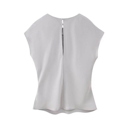 Women's Silk Satin Top Bow Tie Midi Dress - www.Shopthatapp.com