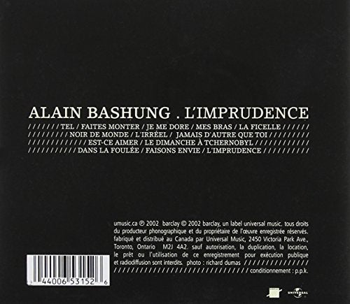 Alain Bashung / L'Imprudence - CD (Used)