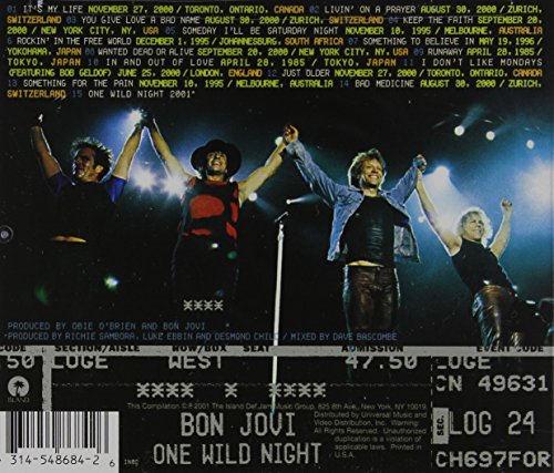 Bon Jovi / One Wild Night: Live 1985-2001 - CD (Used) - www.Shopthatapp.com