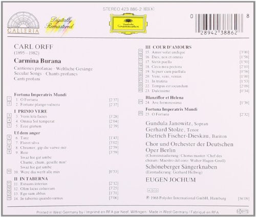 Carl Orff / Carmina Burana - CD (Used) - www.Shopthatapp.com
