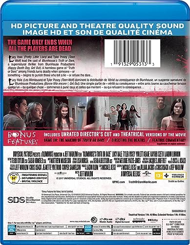 Blumhouse's Truth Or Dare - Unrated Director's Cut Blu-ray + DVD - www.Shopthatapp.com