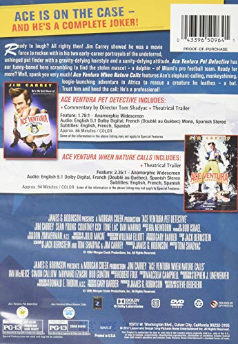 Ace Ventura: Pet Detective + Ace Ventura: When Nature Calls - DVD - www.Shopthatapp.com