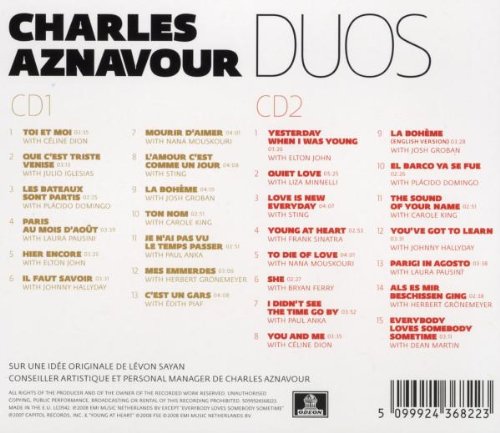 Charles Aznavour / Duos - CD (Used) - www.Shopthatapp.com