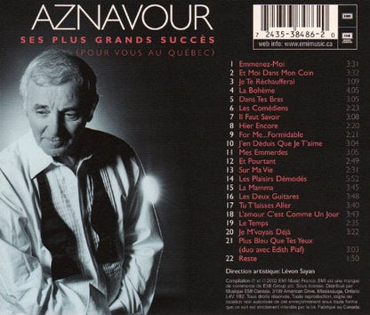 Charles Aznavour / Ses Plus Grands Succès (Pour Vous Au Québec) - CD (Used) - www.Shopthatapp.com