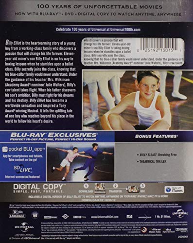 Billy Elliot - Blu-Ray/DVD - www.Shopthatapp.com