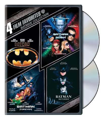 Batman Collection: 4 Film Favorites (Batman 1989 / Batman Returns / Batman Forever / Batman & Robin) - DVD - www.Shopthatapp.com