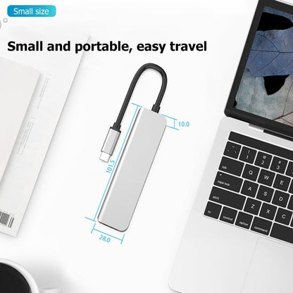 USB-C-Multiport-Adapter, 5-in-1-Dockingstation mit 87 W PD-Ladefunktion, HDMI 4K