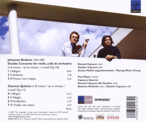Brahms: Double Concerto & Clarinet Quintet Op.115 - www.Shopthatapp.com