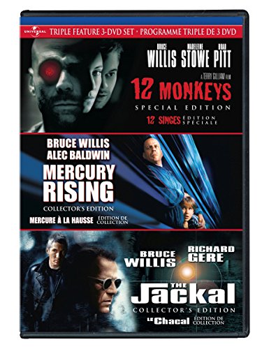 Bruce Willis Triple Feature (12 Monkeys / Mercury Rising / The Jackal) - DVD - www.Shopthatapp.com